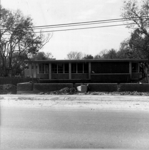 Figure 3: Buras Public Library under construction, 1961