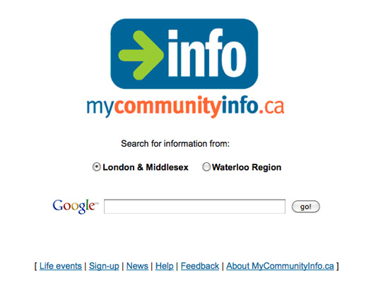 Figure 6: MyCommunityInfo.ca