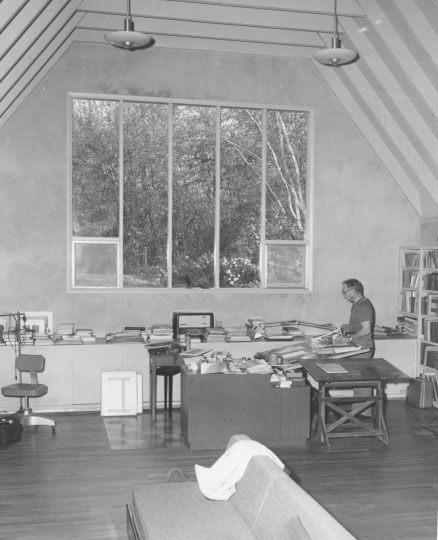 Figure 23: Photograph of Lynd Ward in his studio