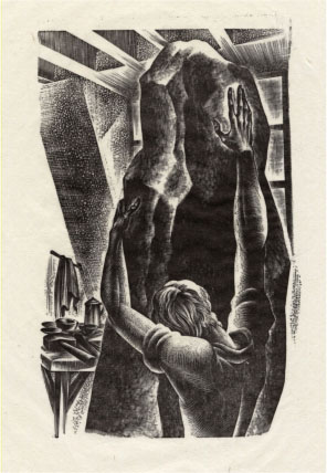 Figure 37: An original illustration from Prelude to a Million Years by Lynd Ward