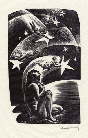 Figure 38: Original illustration from Song Without Words by Lynd Ward