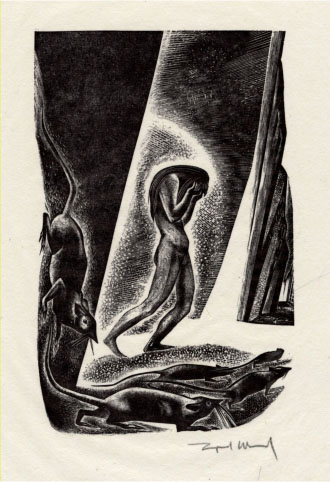 Figure 41: Original illustration from Song Without Words by Lynd Ward